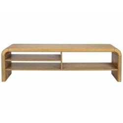 Meuble TV Brave Zuiver Enfilade Basse en Bois Design Meuble de Rangement Chêne et Hévea 40x45x160cm
