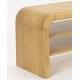 Meuble TV Brave Zuiver Enfilade Basse en Bois Design Meuble de Rangement Chêne et Hévea 40x45x160cm