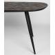 Table de Repas Webster Woody Table de Salle à Manger Rectangulaire Teck Recyclé et Fer 76x96x180cm