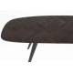 Banquette de Salon Webster Woody Banc en Teck et Fer Design Assise Damier