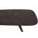 Banquette de Salon Webster Woody Banc en Teck et Fer Design Assise Damier