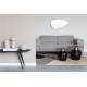 Banquette de Salon Webster Woody Banc en Teck et Fer Design Assise Damier