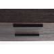 Console d’Entrée Webster S Woody Coiffeuse 4 Tiroirs Meuble de Rangement Bois et Fer