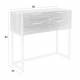 Console d’Entrée Webster S Woody Coiffeuse 4 Tiroirs Meuble de Rangement Bois et Fer