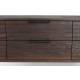 Console d’Entrée Webster L Woody Coiffeuse 6 Tiroirs Meuble de Rangement Bois et Fer