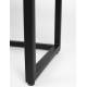 Chevet Webster Woody Meuble d’Appoint 2 Tiroirs Table de Nuit Bois et Fer