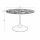Table de Repas Maru Woody Table de Salle à Manger Ronde Bois et Métal Pied Tulipe 75x110x110cm