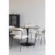 Table de Repas Maru Woody Table de Salle à Manger Ronde Bois et Métal Pied Tulipe 75x110x110cm