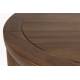 Guéridon Storm Zuiver Sellette d’Appoint Ronde en Bois Design Table Design Couleur Noyer 45x45x45cm