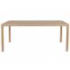 Table de Repas Storm Zuiver Table de Salle à Manger Rectangulaire Bois Couleur Naturelle 75x90x160cm