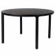 Table de Repas Storm Zuiver Table de Salle à Manger Ronde Bois Couleur Noire Design 75x128x128cm