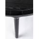 Table de Repas Storm Zuiver Table de Salle à Manger Ronde Bois Couleur Noire Design 75x128x128cm