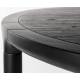 Table de Repas Storm Zuiver Table de Salle à Manger Ronde Bois Couleur Noire Design 75x128x128cm
