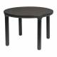 Table Basse Storm Zuiver Table de Salon Ronde en Bois Design Table Design Couleur Noire 40x60x60cm