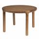 Table Basse Storm Zuiver Table de Salon Ronde en Bois Design Table Design Couleur Noyer 40x60x60cm