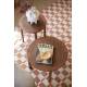 Table Basse Storm Zuiver Table de Salon Ronde en Bois Design Table Design Couleur Noyer 40x60x60cm