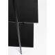 Etagère Marcio Woody Colonne de Rangement Support 4 Etagères Bois et Métal Noir 40x80x120cm