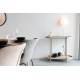 Console Amaya Woody Enfilade Bois, Rotin et Métal Sellette Ovale Table d’Appoint 39x76x85cm