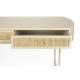 Console Amaya Woody Bureau Bois, Rotin et Métal Enfilade un Tiroir Table d’Appoint 40x76x120cm