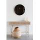 Console Amaya Woody Bureau Bois, Rotin et Métal Enfilade un Tiroir Table d’Appoint 40x76x120cm