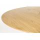Table de Repas Lotus Zuiver Table de Salle à Manger Ronde Piètement Central Finition Chêne Naturel 75x120x120cm