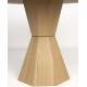 Table de Repas Lotus Zuiver Table de Salle à Manger Ronde Piètement Central Finition Chêne Naturel 75x120x120cm
