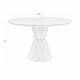Table de Repas Lotus Zuiver Table de Salle à Manger Ronde Piètement Central Finition Chêne Naturel 75x120x120cm