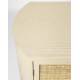 Cabinet Amaya Woody Armoire Bois, Rotin Métal Meuble de Rangement 2 Portes Bahut 38x80x100cm
