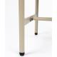 Chevet Amaya Woody Table de Nuit Bois, Rotin et Métal Guéridon d’Appoint un Tiroir 38x48x54cm