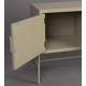 Meuble TV Yasu Dutchbone Enfilade Basse Métal Bois et Rotin Meuble de Rangement Beige 3 Portes 1 Niche 38x60x148cm