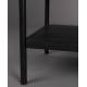 Guéridon Yasu Dutchbone Chevet Bois, Métal et Rotin Table de Nuit 2 Tiroirs 1 Etagère 35x45x64cm
