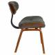 Chaise Design Lounge Blackwood Dutchbone Tendance Siège de Salon en Bois et Tissu Gris 51x55,5x78cm