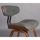 Chaise Design Lounge Blackwood Dutchbone Tendance Siège de Salon en Bois et Tissu Gris 51x55,5x78cm