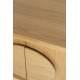 Buffet Groove Zuiver Meuble de Rangement 2 Portes Vaisselier Chêne Finition Naturelle 40x58x82cm