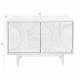 Buffet Groove Zuiver Meuble de Rangement 2 Portes Vaisselier Chêne Finition Naturelle 40x58x82cm