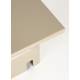 Guéridon Chubby Zuiver Bout de Canapé Carré Métal Beige Sellette d’Appoint 40x40x45cm
