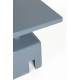 Guéridon Chubby Zuiver Bout de Canapé Carré Métal Bleu Sellette d’Appoint 40x40x45cm