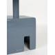 Guéridon Chubby Zuiver Bout de Canapé Carré Métal Bleu Sellette d’Appoint 40x40x45cm