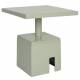 Guéridon Chubby Zuiver Bout de Canapé Carré Métal Vert Sellette d’Appoint 40x40x45cm