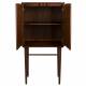 Armoire Morrisson Dutchbonbe Vaisselier Bois Meuble de Rangement sur Pied en Noyer 45x62x125cm