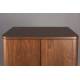 Armoire Morrisson Dutchbonbe Vaisselier Bois Meuble de Rangement sur Pied en Noyer 45x62x125cm