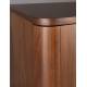 Armoire Morrisson Dutchbonbe Vaisselier Bois Meuble de Rangement sur Pied en Noyer 45x62x125cm