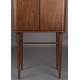 Armoire Morrisson Dutchbonbe Vaisselier Bois Meuble de Rangement sur Pied en Noyer 45x62x125cm