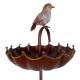 Mobile de jardin Métal Décoration à planter Tuteur forme parapluie coloré Double fourche 27x27x128cm