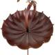 Mobile de jardin Métal Décoration à planter Tuteur forme parapluie coloré Double fourche 27x27x128cm
