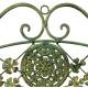 Jardinière PM à Accrocher Balconnière en Acier et Fonte Patinée Vert Ancien Support à Plantes 14x30x41,5cm