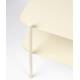 Guéridon River M Zuiver Bout de Canapé Métal Beige Sellette d’Appoint Deux Niveaux sur Pied 35x50x62cm