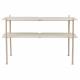 Console River L Zuiver Enfilade Métal Beige Sellette Double Niveaux Table d’Appoint Design 35x62x100cm