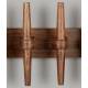 Porte-manteau Mural Jakub Dutchbone Patère Quintuple en Bois de Manguier Support à Vêtements 9x23x52cm