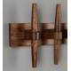 Porte-manteau Mural Jakub Dutchbone Patère Quintuple en Bois de Manguier Support à Vêtements 9x23x52cm